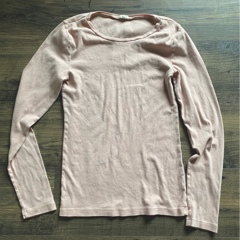 Light pink j crew long sleeve